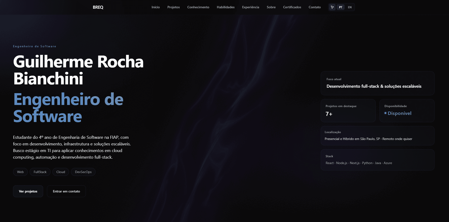 Site construído pela Prumo — Breq